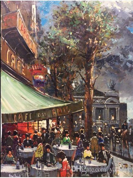 Paris Cafe Painting at PaintingValley.com | Explore collection of Paris ...