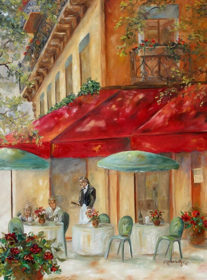 666x900 Cafe Paris Painting - Paris Cafe Painting