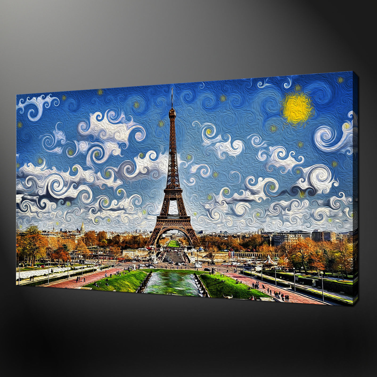 Paintings Art On Canvas France Paris Eiffel Tower Print On Canvas Art Wall Art Home Decor Posters Prints Home Garden