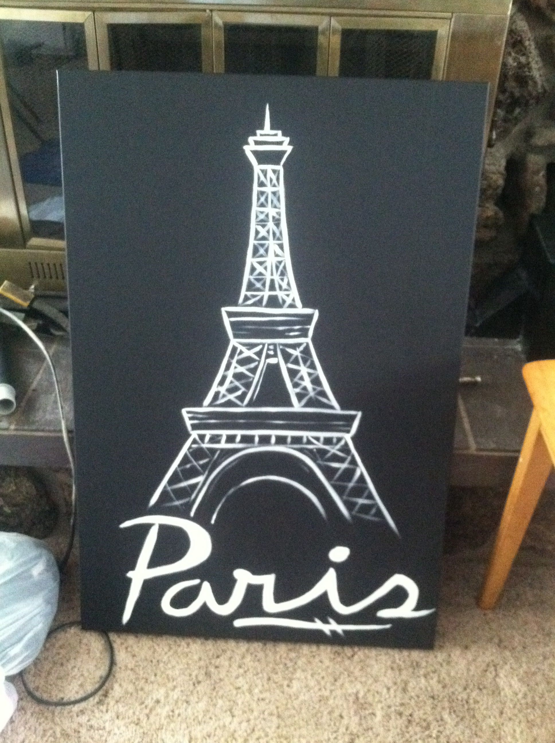 1936x2592 My Eiffel Tower Painting. Paris - Paris Canvas Painting