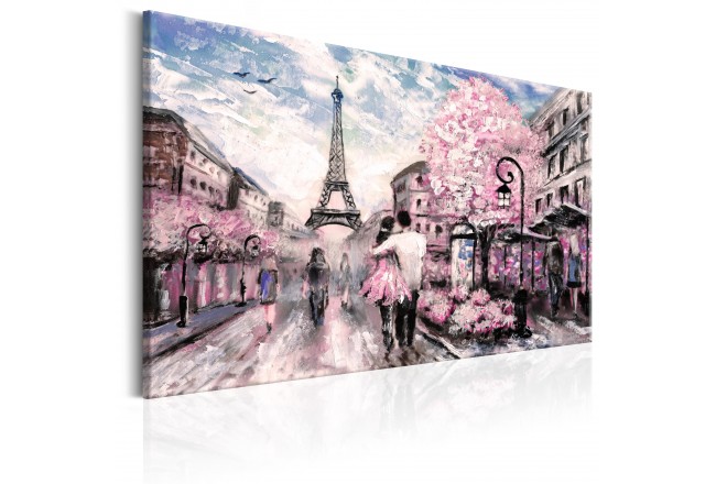 650x440 Art Print Pink Paris - Paris Canvas Painting