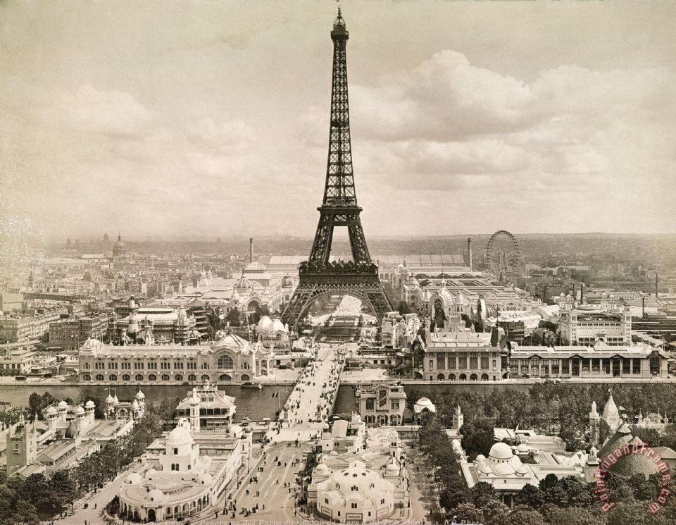 960x745 Others Paris Eiffel Tower, 1900 Painting - Paris Eiffel Tower Painting