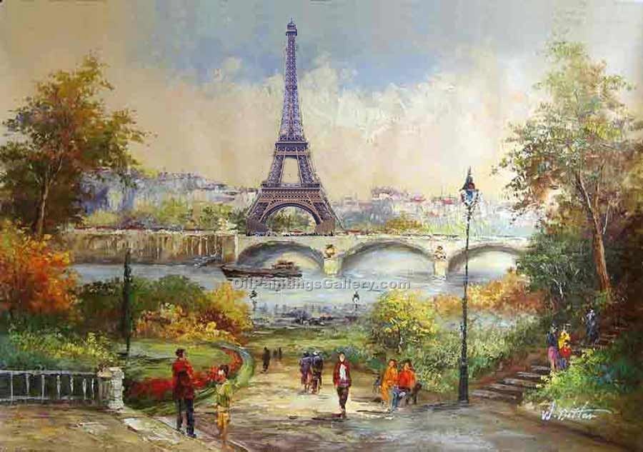 900x633 Paris Eiffel Tower 12 (Painting Id Ci 1312 Ka) - Paris Eiffel Tower Painting