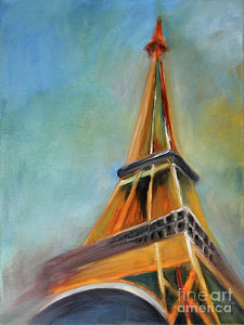 225x300 Eiffel Tower Paintings Fine Art America - Paris Eiffel Tower Painting