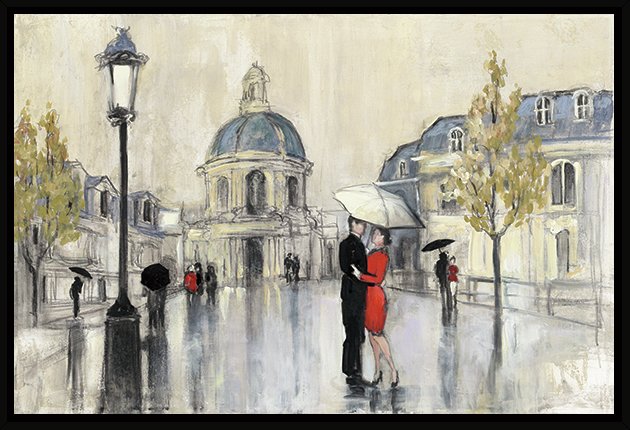 Paris In The Rain Painting
