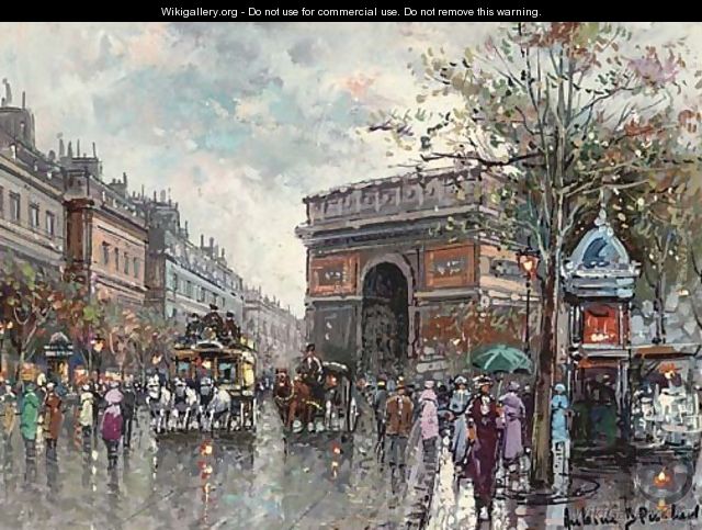 640x483 Paris In The Rain - Paris In The Rain Painting