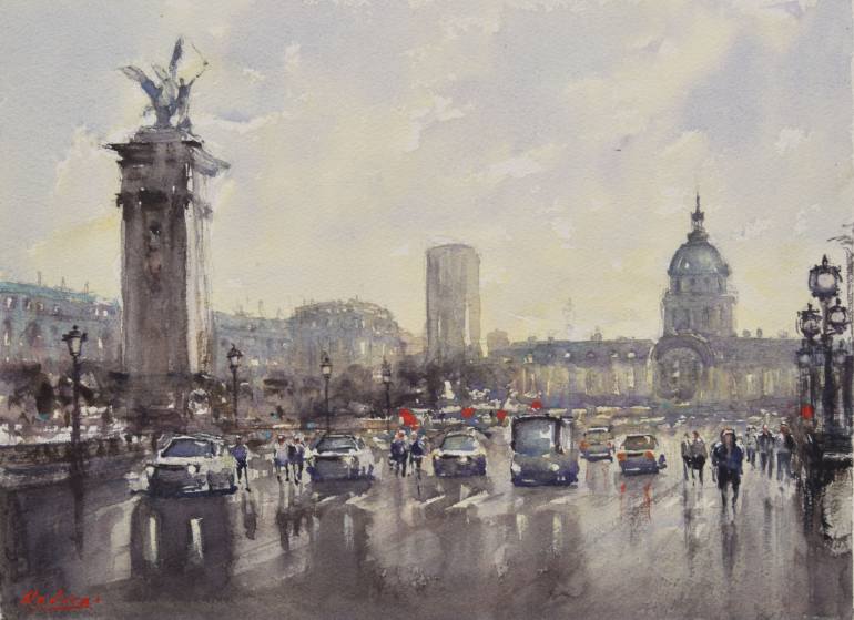 Paris In The Rain Painting at PaintingValley.com | Explore collection ...