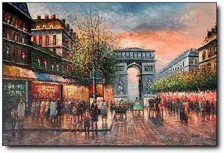 450x307 Paris Painting 2,oil Paintings,sinoorigin - Paris Oil Painting
