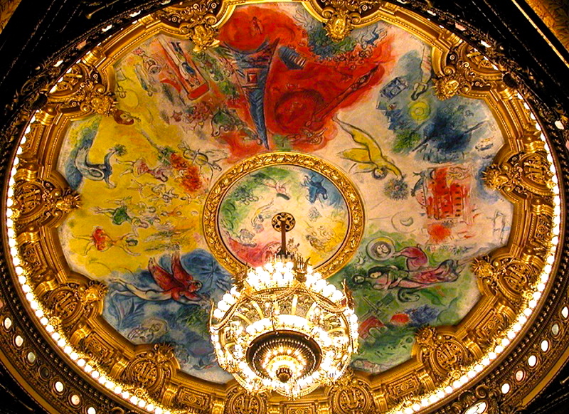 800x582 Paris Opera House And Leaf Wedding Ring Set Takayas - Paris Opera Ceiling Painting