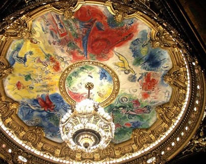 405x322 The Paris Opera House - Paris Opera Ceiling Painting