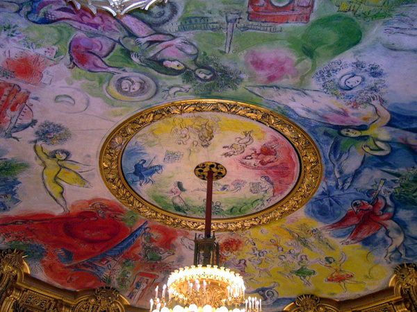 600x450 Up Close Picture Of The Week Chagall Ceiling - Paris Opera Ceiling Painting