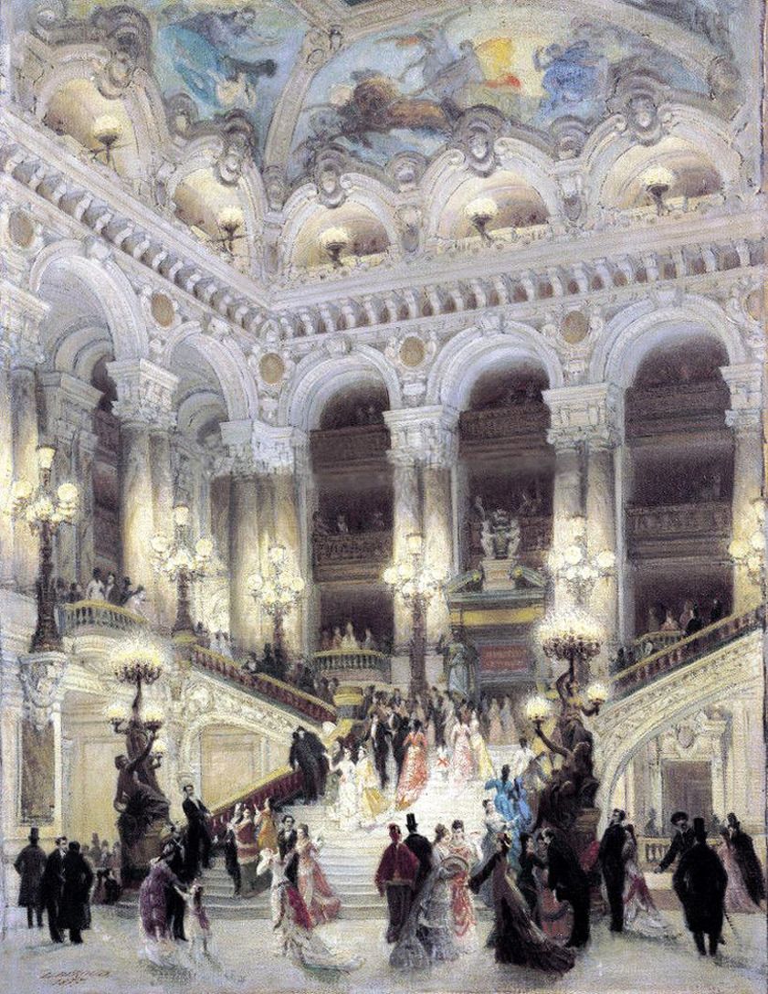 841x1088 Garnier Opera House, Paris - Paris Opera House Painting
