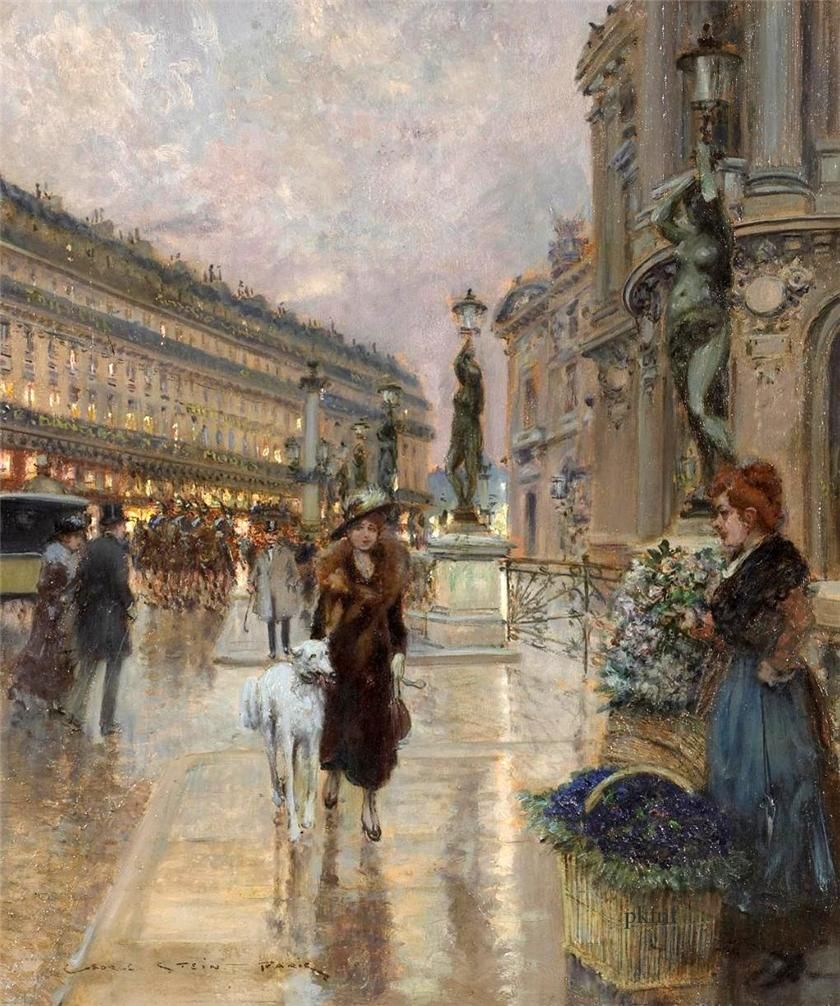 840x1006 Georges Stein (1870 1955) France Art Art, Artsy - Paris Opera House Painting