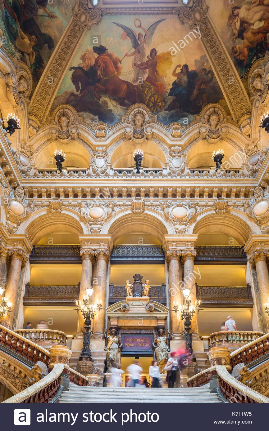 866x1390 France, Paris, Opera Garnier (1875) Designed By The Architect - Paris Opera House Painting