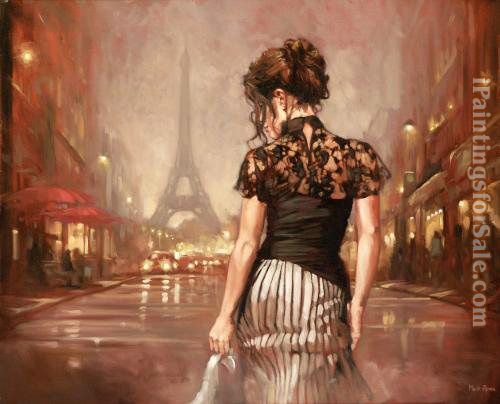 500x404 Mark Spain Paris Nights Painting - Paris Painting