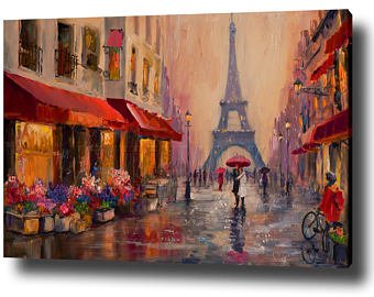 340x270 Paris Painting Etsy - Paris Painting
