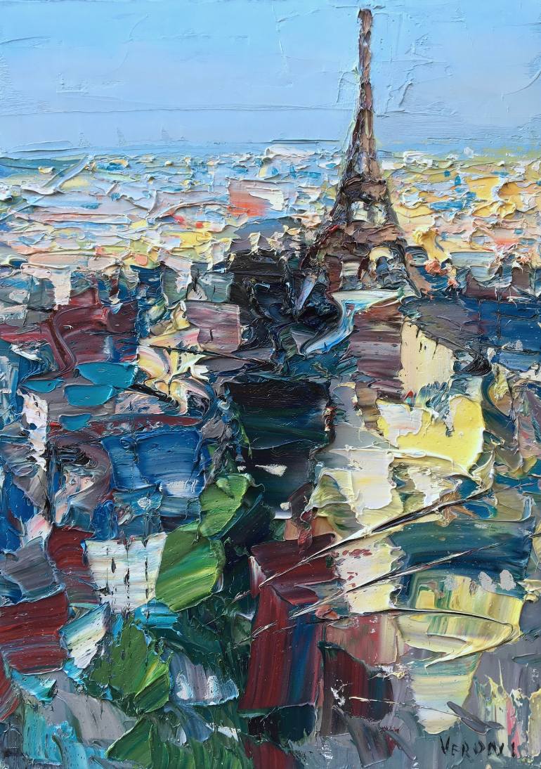770x1094 Saatchi Art Paris Painting By Agostino Veroni - Paris Painting