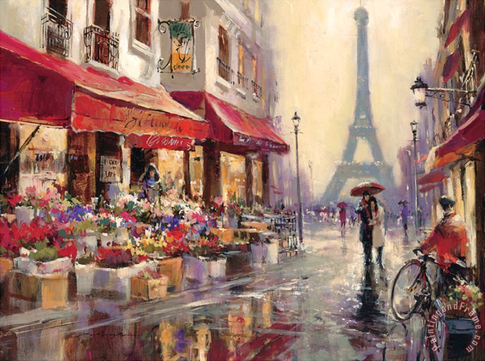 960x715 Brent Heighton April In Paris Painting - Paris Painting