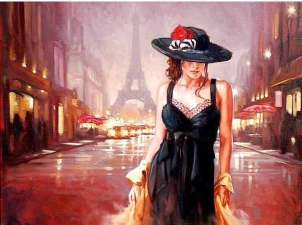 600x447 Diy Painting By Numbers - Paris Painting