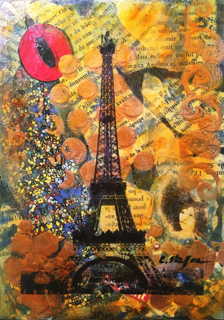 770x1099 Saatchi Art Eiffel Tower - Paris Painting Eiffel Tower