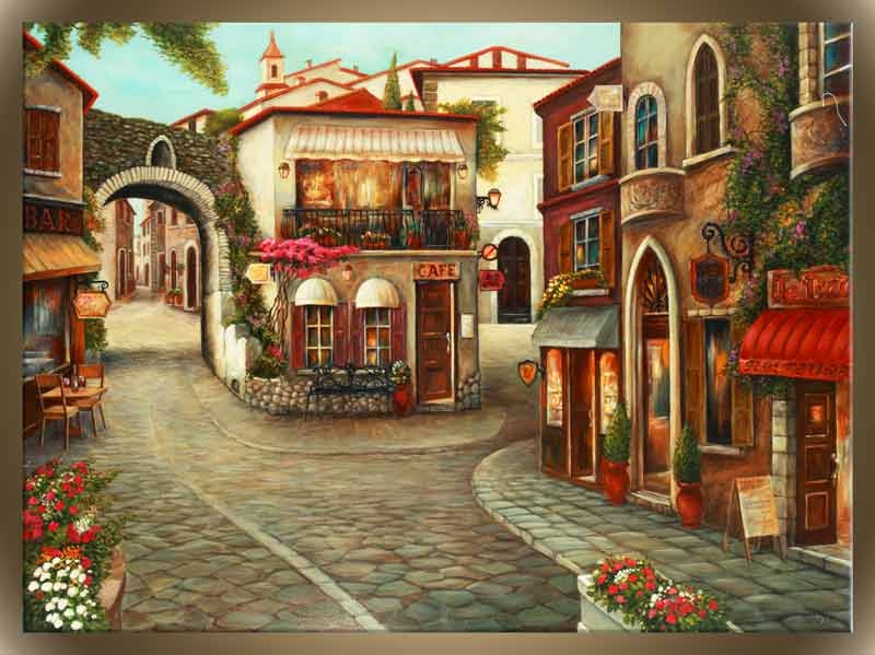 800x599 Old Paris - Paris Painting Street Scenes