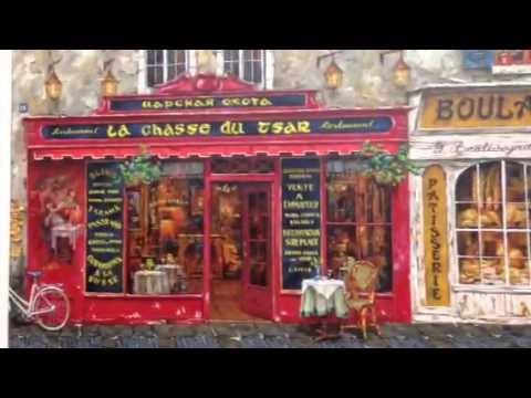 480x360 Fine Art Painting By Victor Schvaiko, Paris Street Scene - Paris Painting Street Scenes