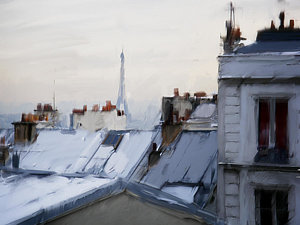300x225 Paris Rooftop Paintings Fine Art America - Paris Rooftops Painting