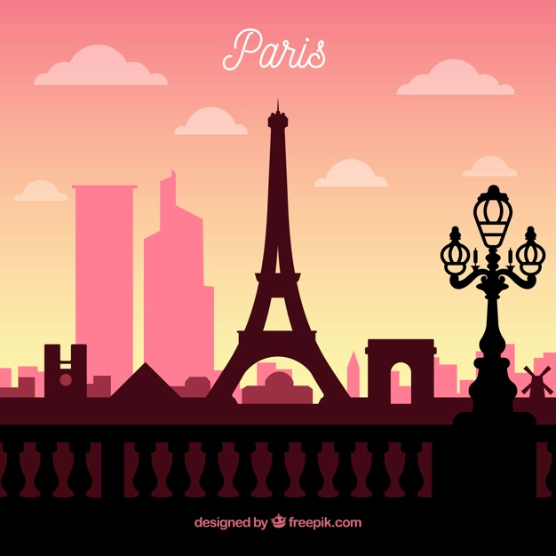 626x626 Paris Vectors, Photos And Psd Files Free Download - Paris Skyline Painting