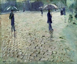 300x249 Paris Street Rainy Day - Paris Street In Rainy Weather Painting