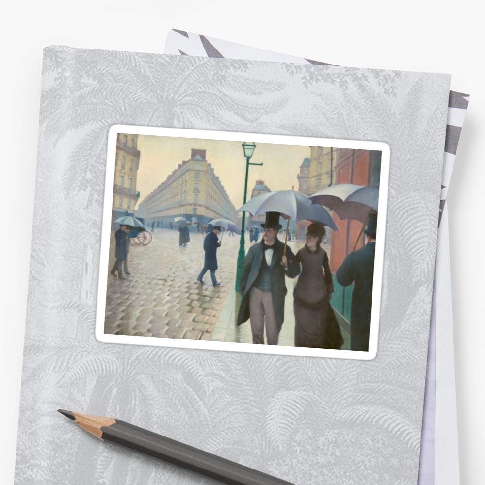 1000x1000 Paris Street In Rainy Weather By Gustave Caillebotte (1877 - Paris Street In Rainy Weather Painting