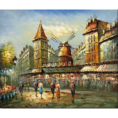 458x458 Paris Street Painting 019 Oil Painting Reproduction On Sale! - Paris Street Oil Painting