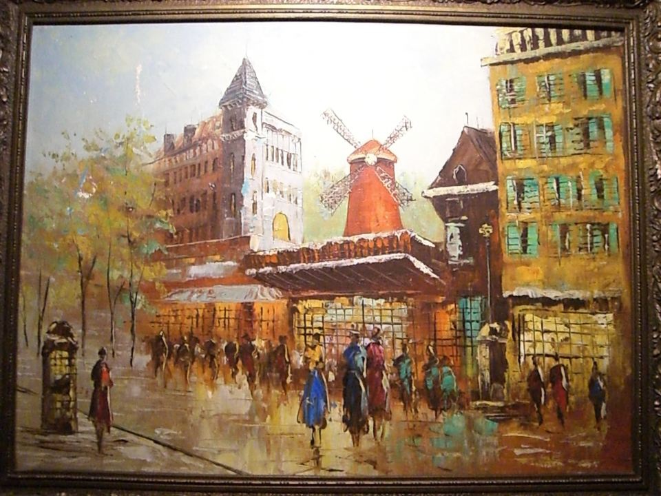 960x720 Paris Street Scene - Paris Street Oil Painting
