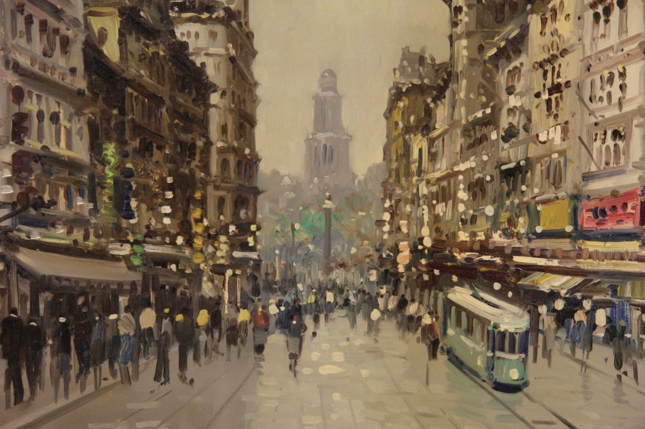 1280x853 Sold - Paris Street Oil Painting