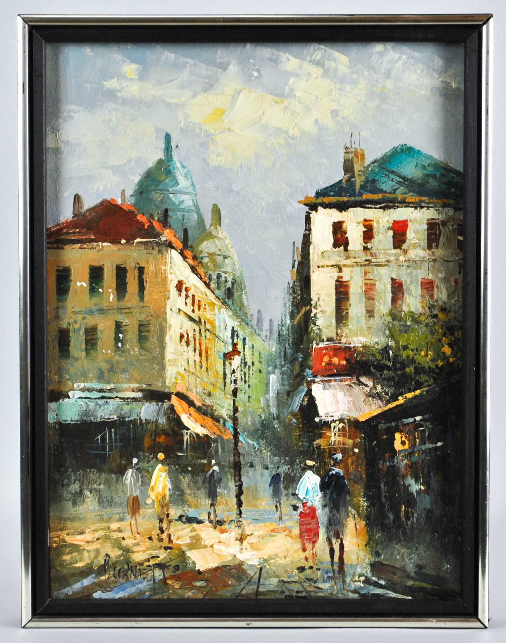 1610x2048 French Impressionist Cityscape Paris Street Scene Oil Painting - Paris Street Oil Painting