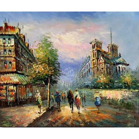458x458 Paris Street Painting 017 Oil Painting Reproduction On Sale! - Paris Street Painting