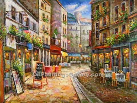 480x361 Paris Street Scene 28 (Painting Id Ci 1328 Ka) - Paris Street Painting