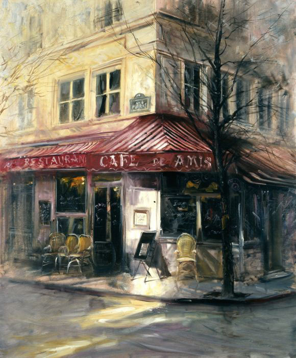 580x700 Art Reproductions And Original Oil Paintings Landscapes, Painting - Paris Street Painting