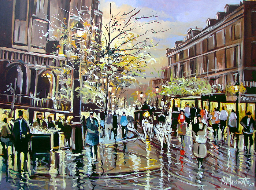 837x622 Paris Street By Ricardomassucatto - Paris Street Painting