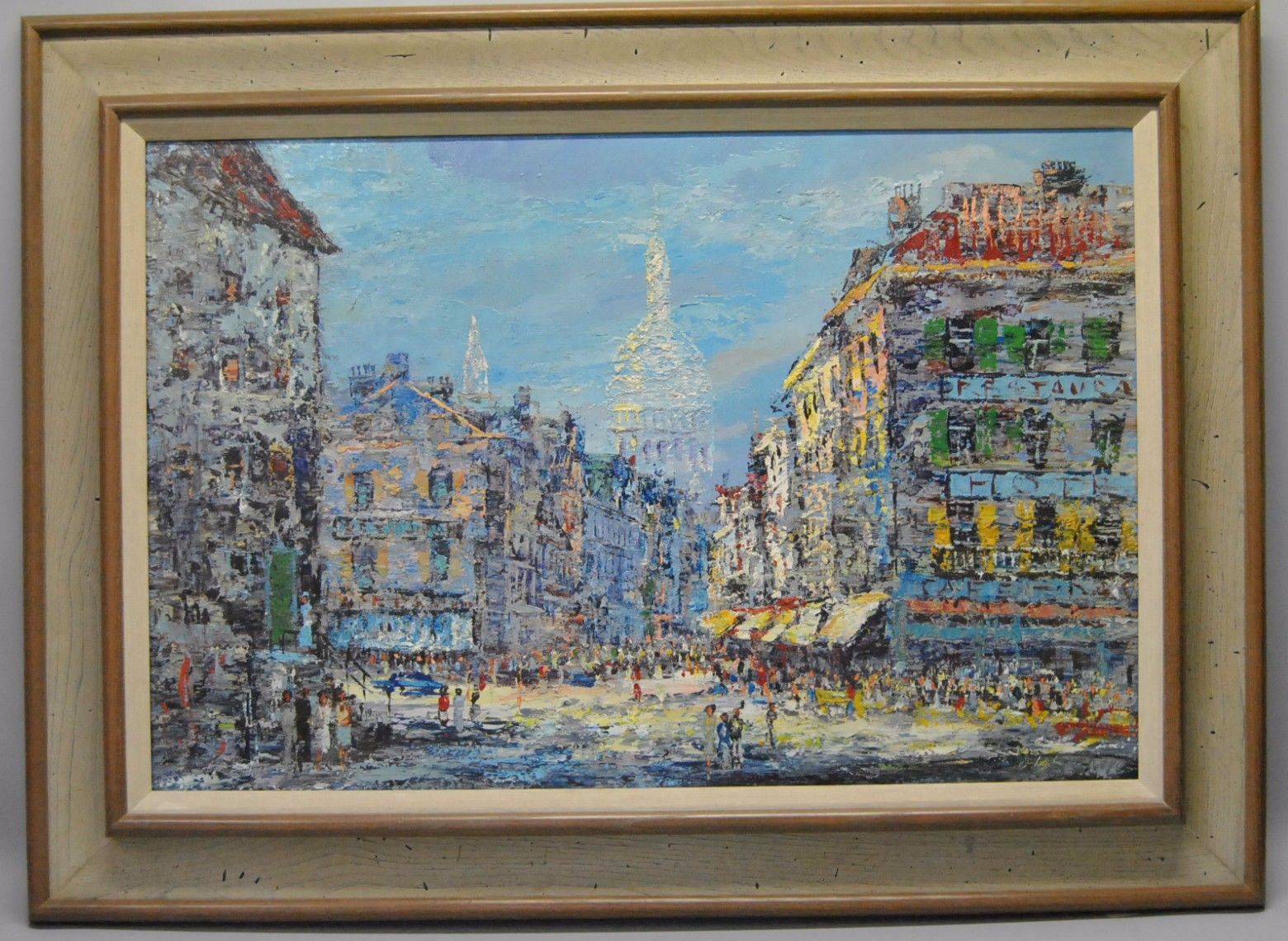 1560x1140 Impressionist Oil On Canvas Painting, Paris Street Scene, By - Paris Street Scene Oil Painting