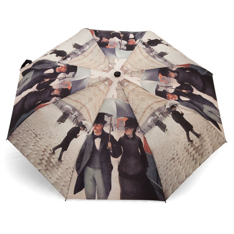 800x800 Folding Umbrella Caillebotte Paris In Rain - Paris Umbrella Painting