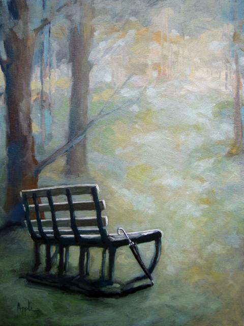 Park Bench Painting At Explore Collection Of Park