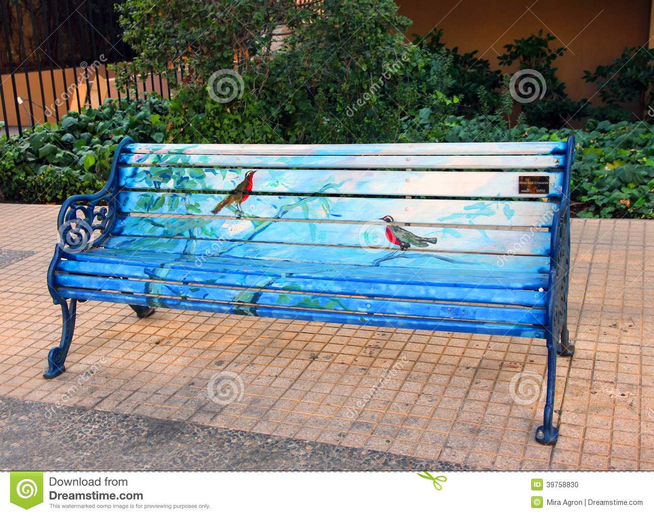 1300x1026 Painted Bench Public Art Project Chilean Artists Who Park Benches - Park Bench Painting