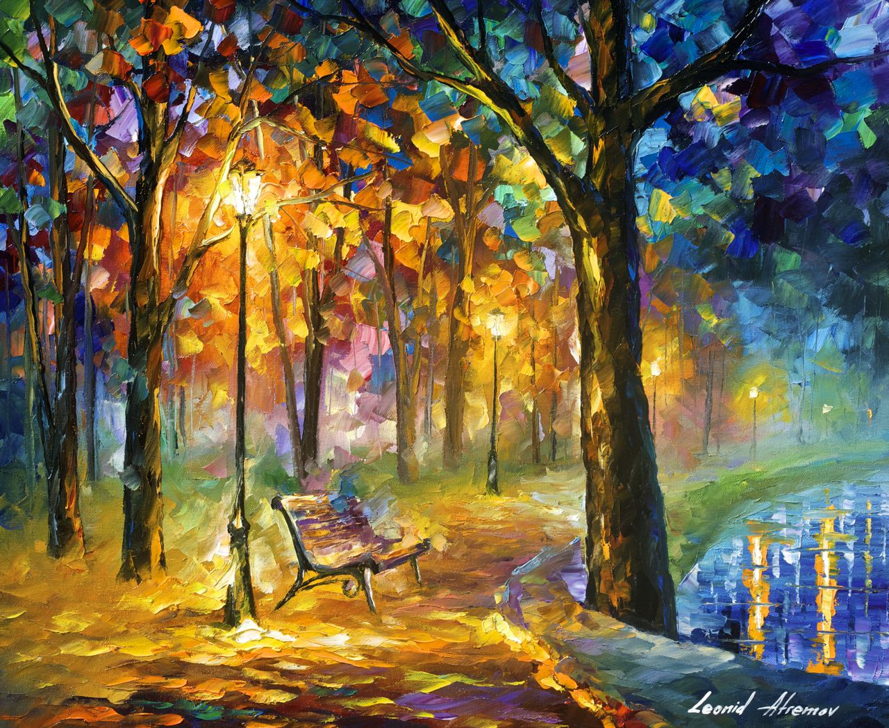 1280x1048 Singing Park - Park Painting