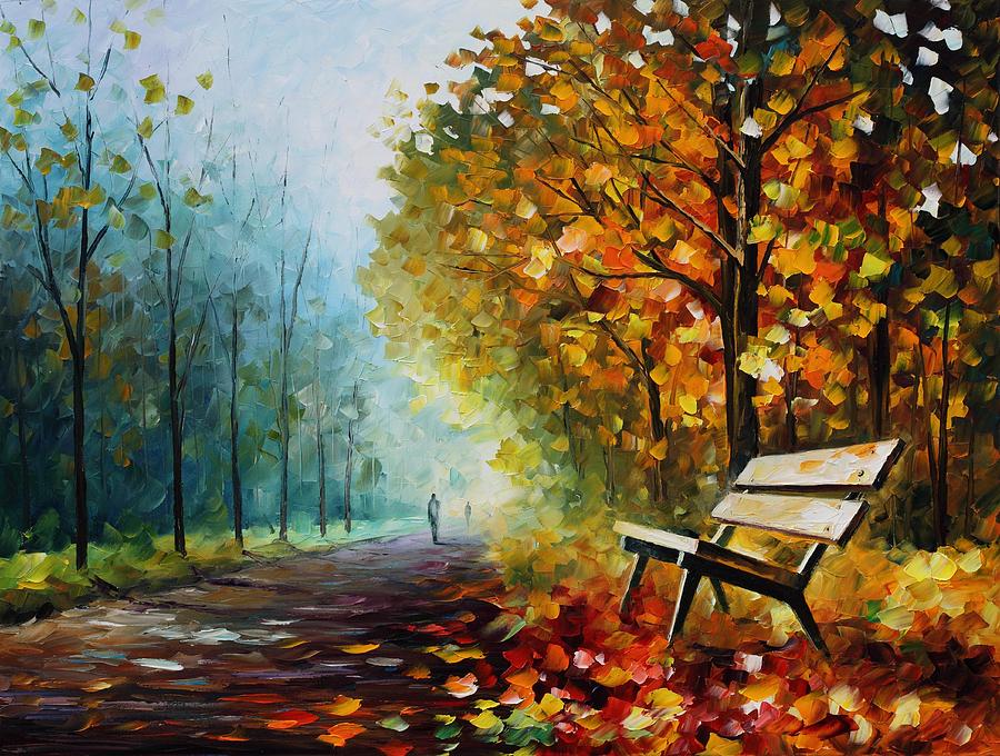 900x680 Autumn Park - Park Painting