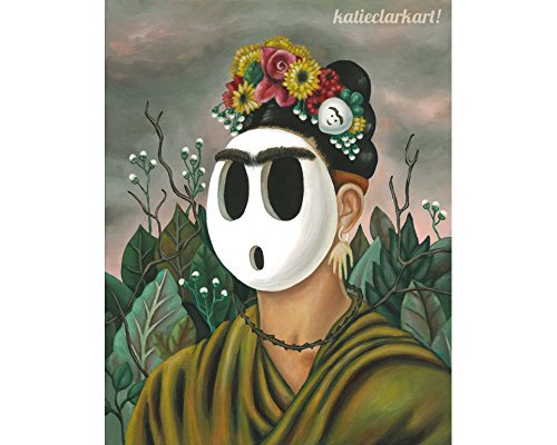 500x400 Frida Kahlo Shyguy Art Print - Parody Painting