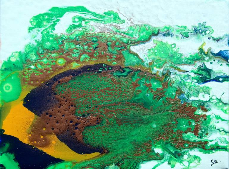 770x568 Saatchi Art Parrot Fish Painting By Conrad Bloemers - Parrot Fish Painting