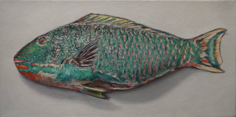 770x383 Saatchi Art Parrot Fish Painting By Andy Swani - Parrot Fish Painting
