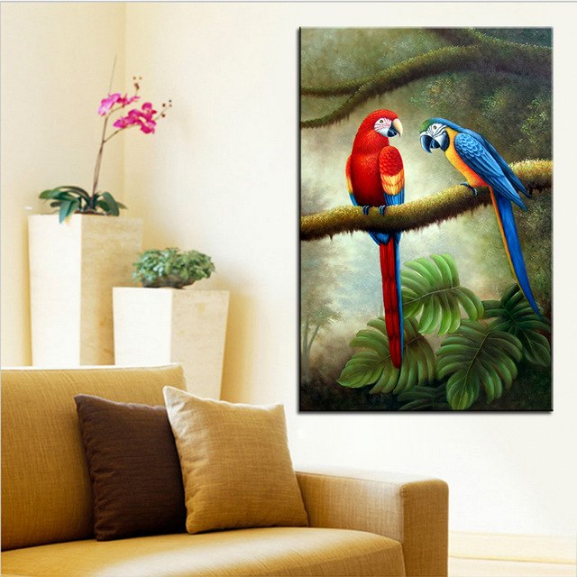 Parrot Painting Images at PaintingValley.com | Explore collection of ...