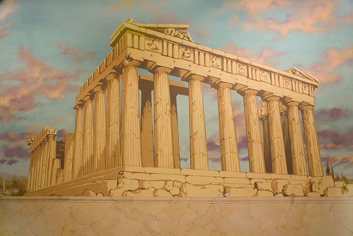 700x467 Parthenon In Athens (Greece), Painting Inspiration - Parthenon Painting