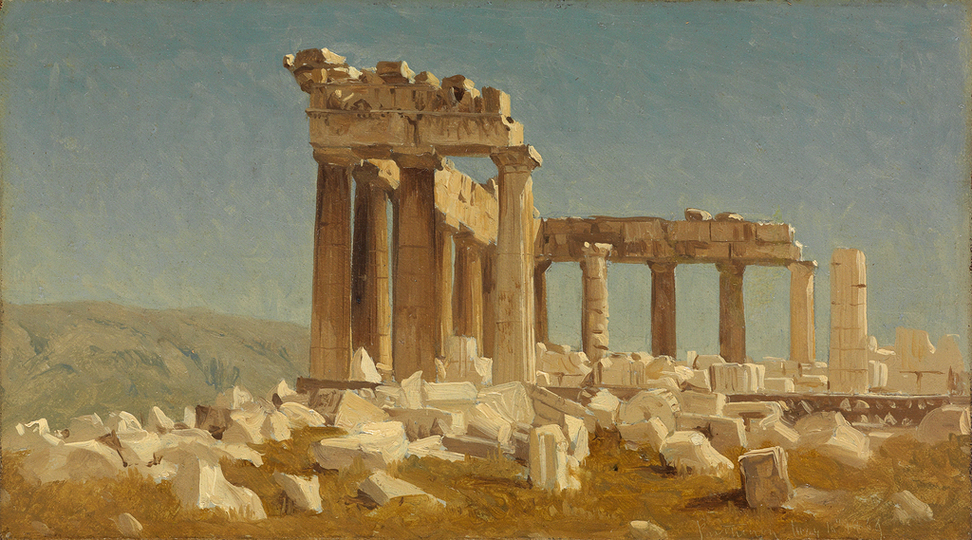 972x540 S.r. Gifford Painting Soars In Swannamp's American Art Sale - Parthenon Painting
